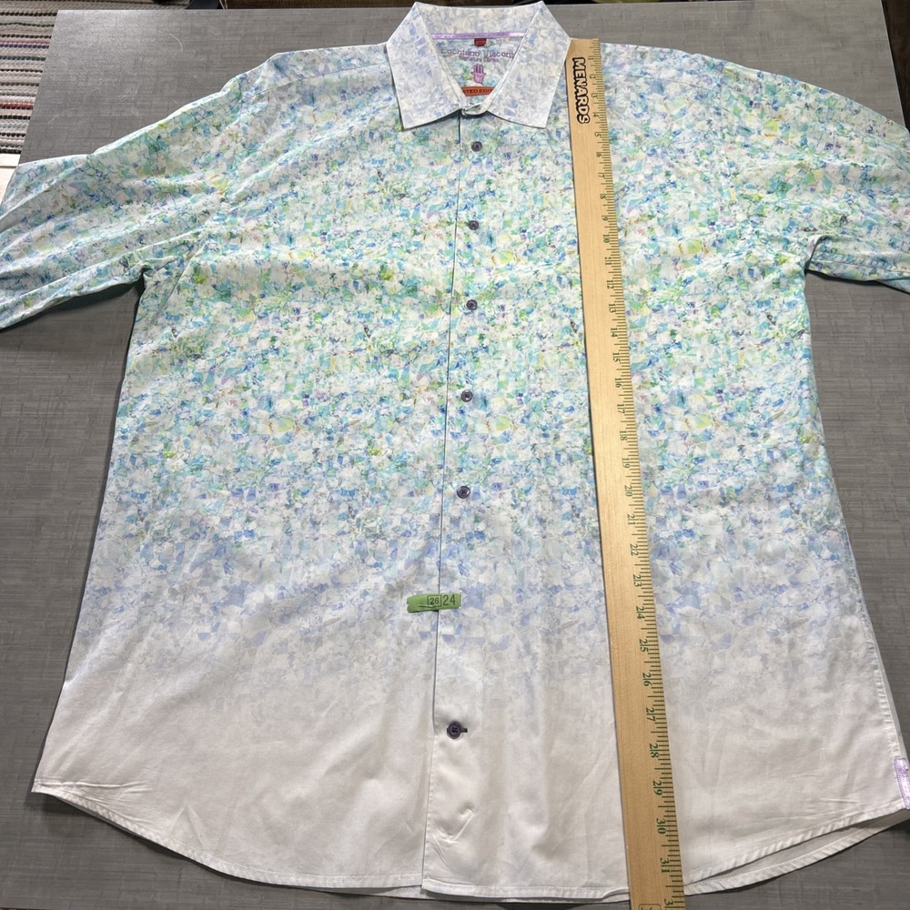 Luciano Visconti Multicolor Geometric Button Up Shirt Men's XL Limited Edition - Picture 6 of 9